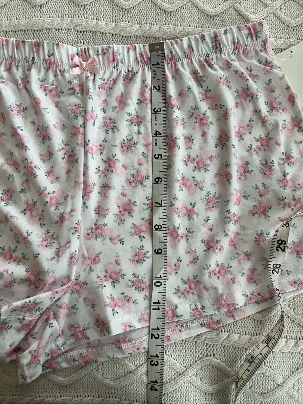 Laura Ashley “Pink Roses” Floral Lace-Trim Sleep Set, Cami & shorts Size Large - Picture 5 of 16